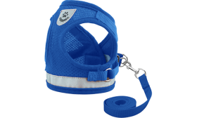 Odblaskowa Kamizelka z Szelkami dla Kota z Pasującą Smyczą